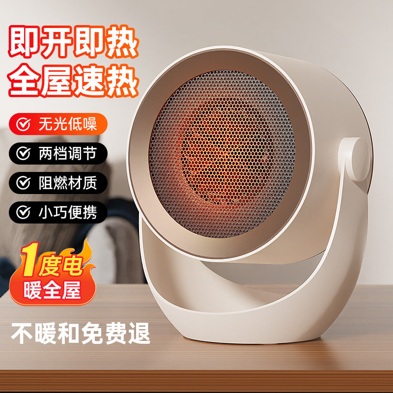 wall-mounted & desktop space heater - portable electric heater for home, office, and dorm room (110v)