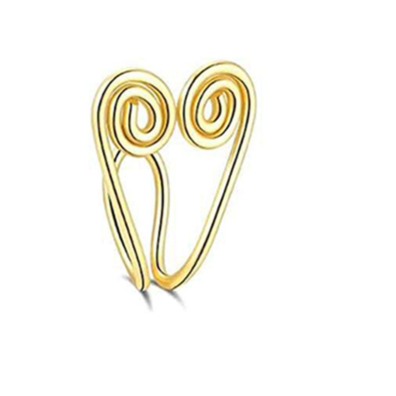 Fashion cross-border fake piercing nose nail set open u-shaped african non-piercing nose clip fake hole nose ring female trend