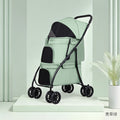 Double-layer pet stroller - lightweight, foldable, for small to medium dogs and cats - outdoor walking cart for dogs and cats