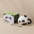 Cute cartoon bear mug with lid - ceramic cup, perfect birthday gift for her, high-value and meaningful souvenir