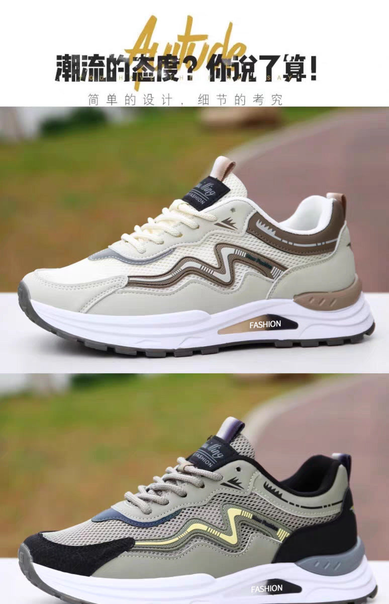 Men's winter new breathable sandals trendy versatile youth hollow mesh shoes casual soft sole anti-slip running shoes