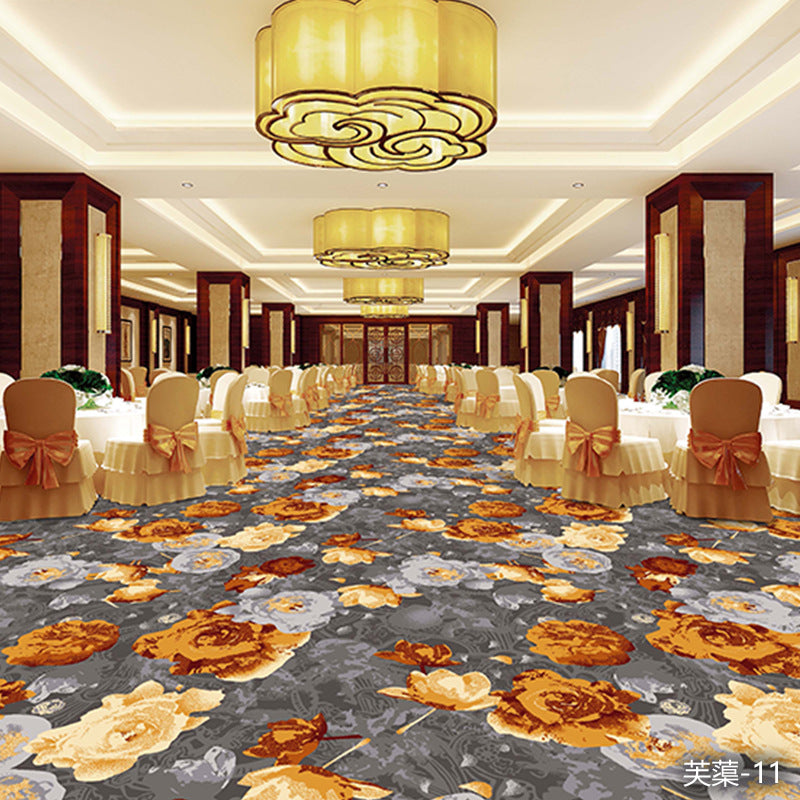 Professionally customized star-rated hotel carpet, banquet hall large area full coverage, reception conference hall wool nylon b1 carpet