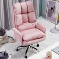 Customized home computer chair, comfortable and soft-pack chair for long periods of sitting, lazy leisure office chair, bedroom study swivel chair, cross-border