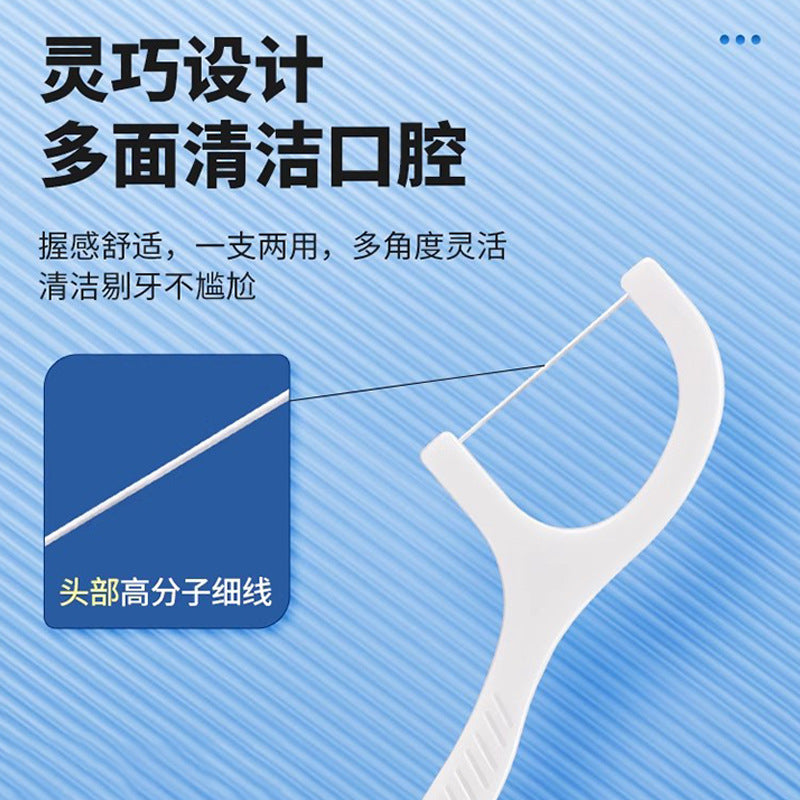 Disposable dental floss picks for on-the-go use in restaurants. individually wrapped, portable floss picks with ultra-fine floss and a built-in toothpick. high capacity