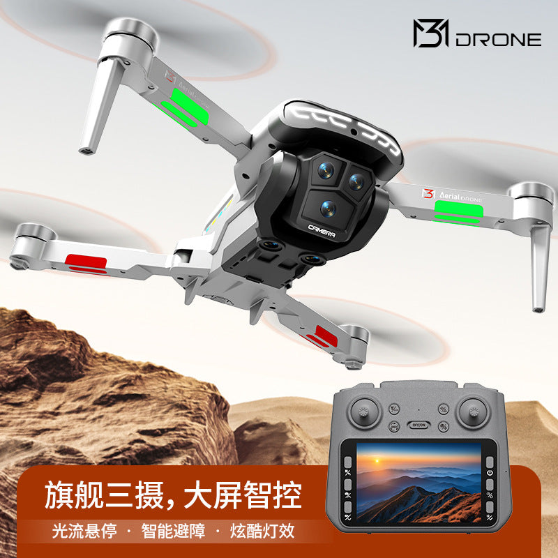 M3 drone 4.3inch large screen remote control brushless long endurance intelligent obstacle avoidance hd aerial photography remote control aircraft toy