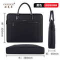 Business briefcase, large capacity waterproof document organizer, handheld file bag, conference bag - customizable with printing