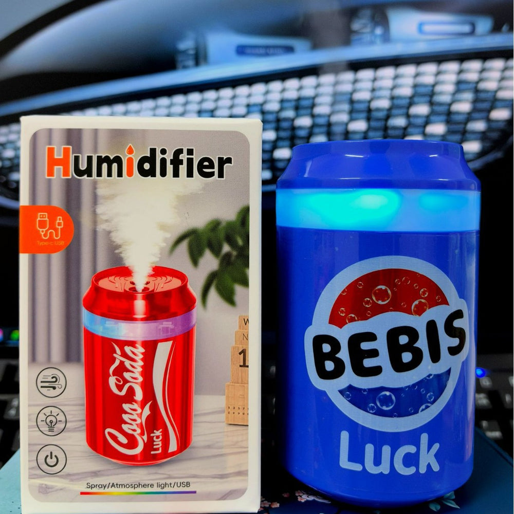 New mini pull-tab can humidifier - car & home usb mist maker with color-changing ambient light - desktop gift night light