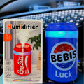 New mini pull-tab can humidifier - car & home usb mist maker with color-changing ambient light - desktop gift night light
