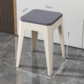 Household plastic small stool thickened creative bench two-color dining table stool spare stool strong and stackable for easy storage