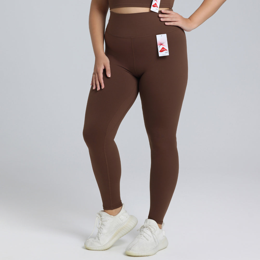 European and american plus size yoga outfit set - premium lycra brushed athletic set for women - running and fitness two-piece set