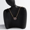 Wish new cross-border e-commerce jewelry full diamond devil's eye necklace fashion gold-plated clavicle chain pendant for women wholesale