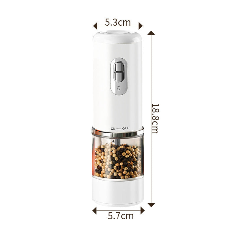 For homesmart electric grinder kitchen rechargeable electric pepper grinder coffee sea salt automatic grinding bottle
