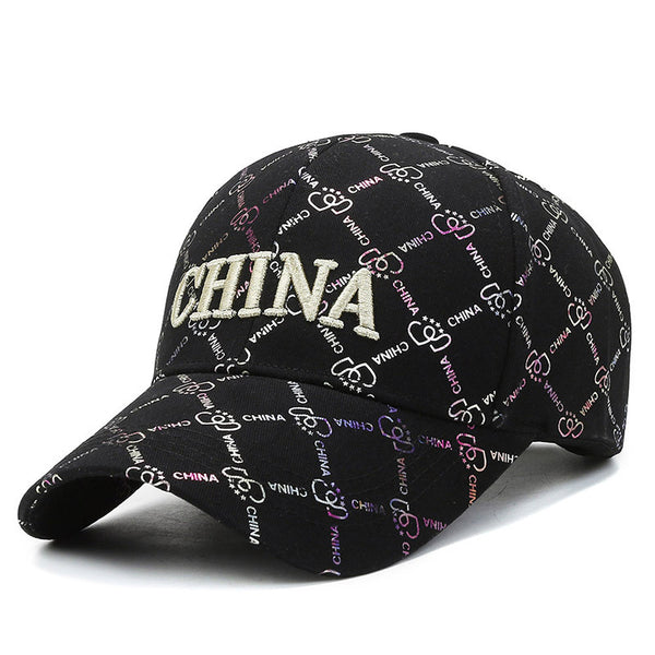 Hat Men's Women's Embroidery Cotton Fashion Versatile Trend Baseball Cap Outdoor Shade Sun Protection Cap Printed Logo
