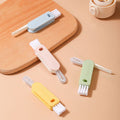 Insulated cup lid gap cleaning brush cup handy gadget cup brush multi-function three-in-one groove bottle mouth for home
