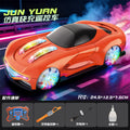 Concept stunt sports car red with watch