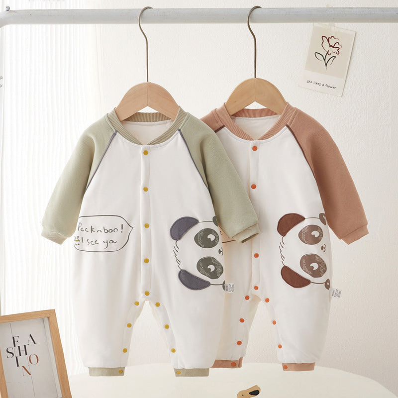 Babibele baby onesies - autumn/winter lightweight cotton, quilted pajamas, rompers, pure cotton baby clothes