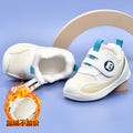 Toddler shoes for baby boys 0-1-3 years old, autumn/winter infant shoes for baby girls, soft sole children's shoes, fleece-lined and thickened cotton shoes