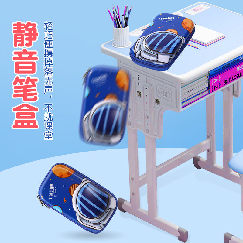 Factory direct sales new arrivaleva stationery box wholesale primary school students enlarged capacity anti-fall pencil box portable storage