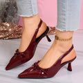 2026 spring new pointed-toe bow-tie peep-toe stiletto heels - direct from the manufacturer, export quality women's shoes for cross-border e-commerce