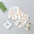 Baby autumn clothessuitpure cottonkidsintimatesbaby clothes boys autumn pants girls cotton pajamas spring & fallheattech