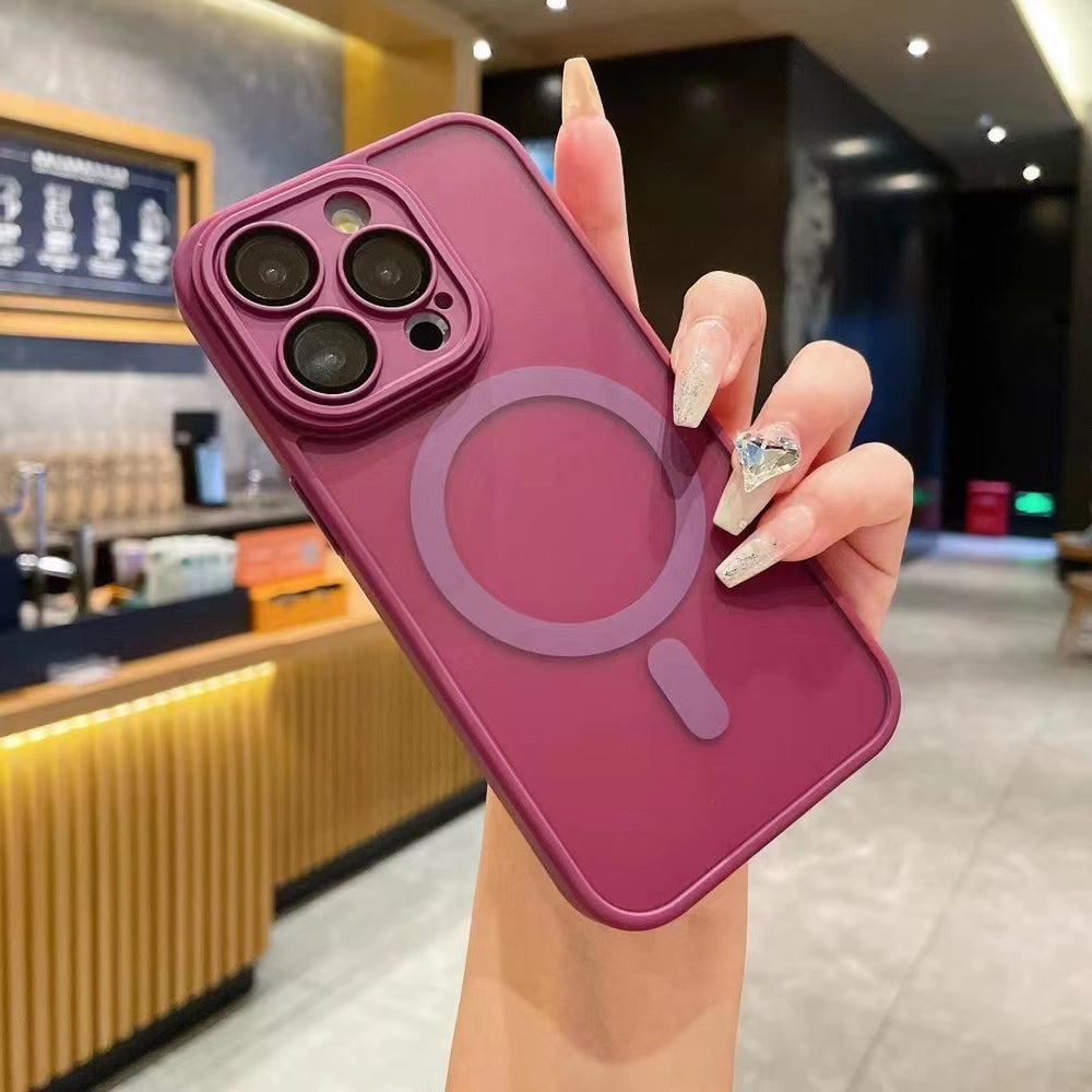 New yadun precision hole magnetic apple 17 phone case compatible with iphone 16 lens film full coverage protective case 13