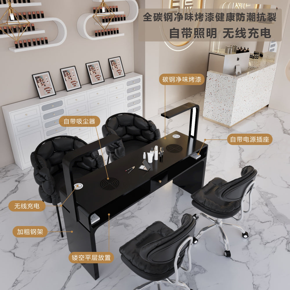 Cute popular scandinavian makeup stool bedroom backrest chair light luxury ins style modern minimalist nail salon