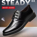 New men's casual leather shoes - spring collection: trendy, breathable work shoes, soft leather casual sneakers with flexible soles