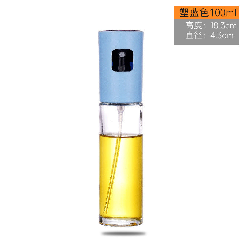 Ready-to-ship high atomization glass oil dispenser, press-type glass oil sprayer, bbq spray oil bottle, kitchen olive oil bottle