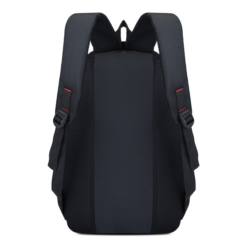 School bag customization Small batch logo Men's computer bag Large capacity black backpack Business backpack, commuting