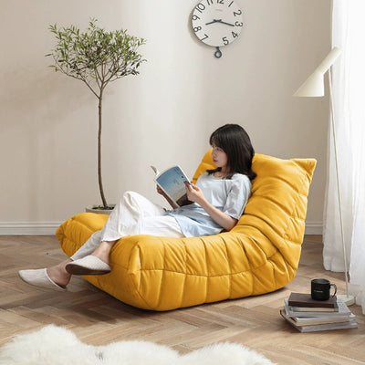 Scandinavian modern lazy sofa small apartment living room popularcasual caterpillar floor-to-ceiling tatami single lounge chair