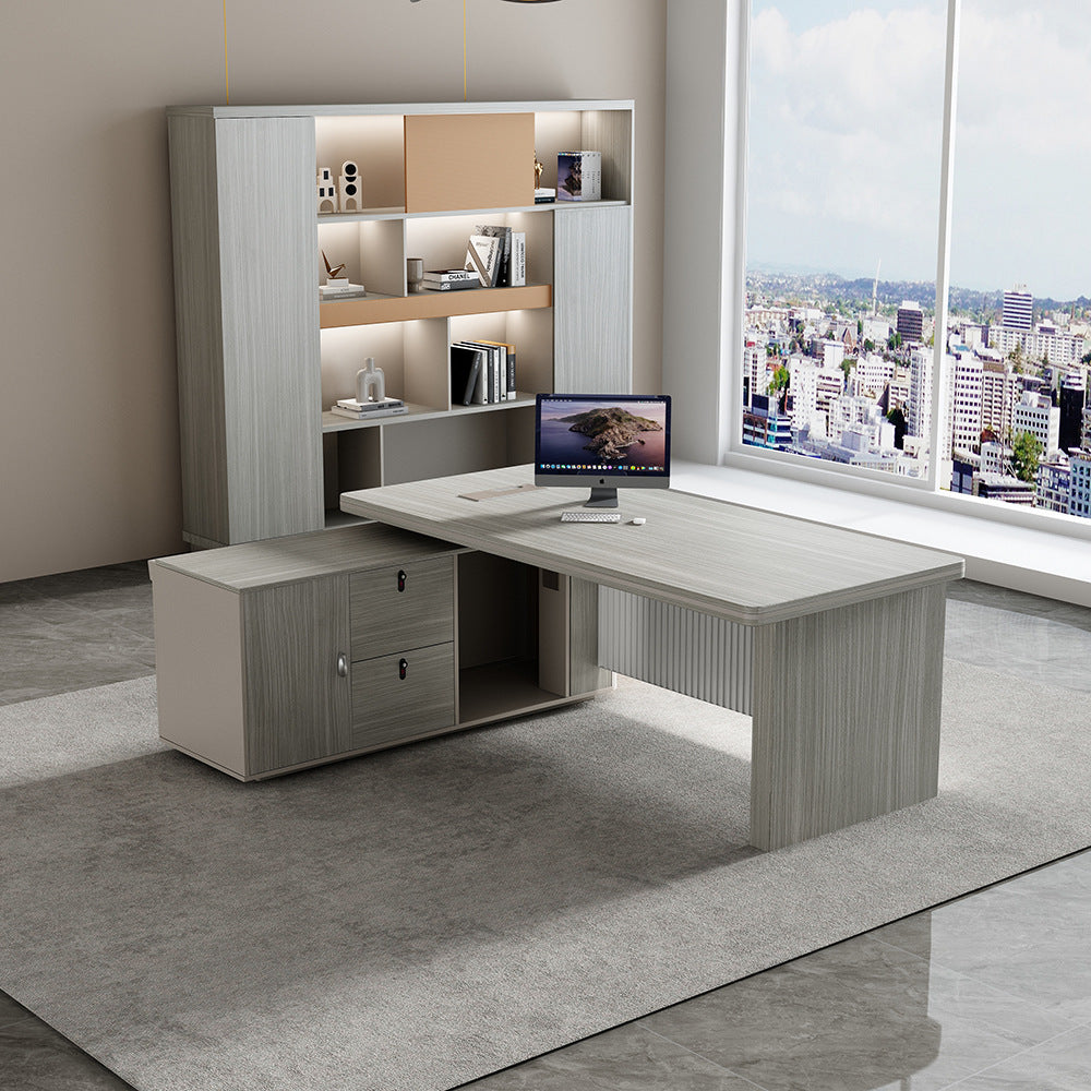 Boss Desk Small Executive Desk President Desk Single Computer Desk Boss Desk Manager Office Desk and Chair Combination