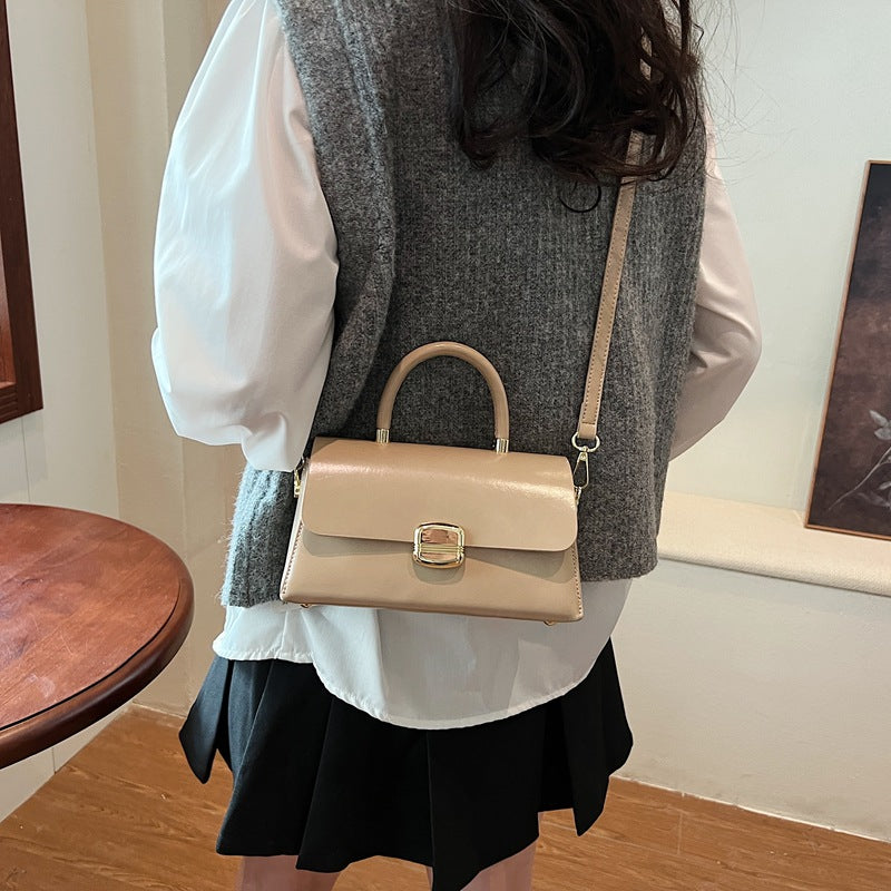 Retro pu handbag small bag women's high-end sense niche medieval underarm bag versatile single shoulder messenger bag women's bag