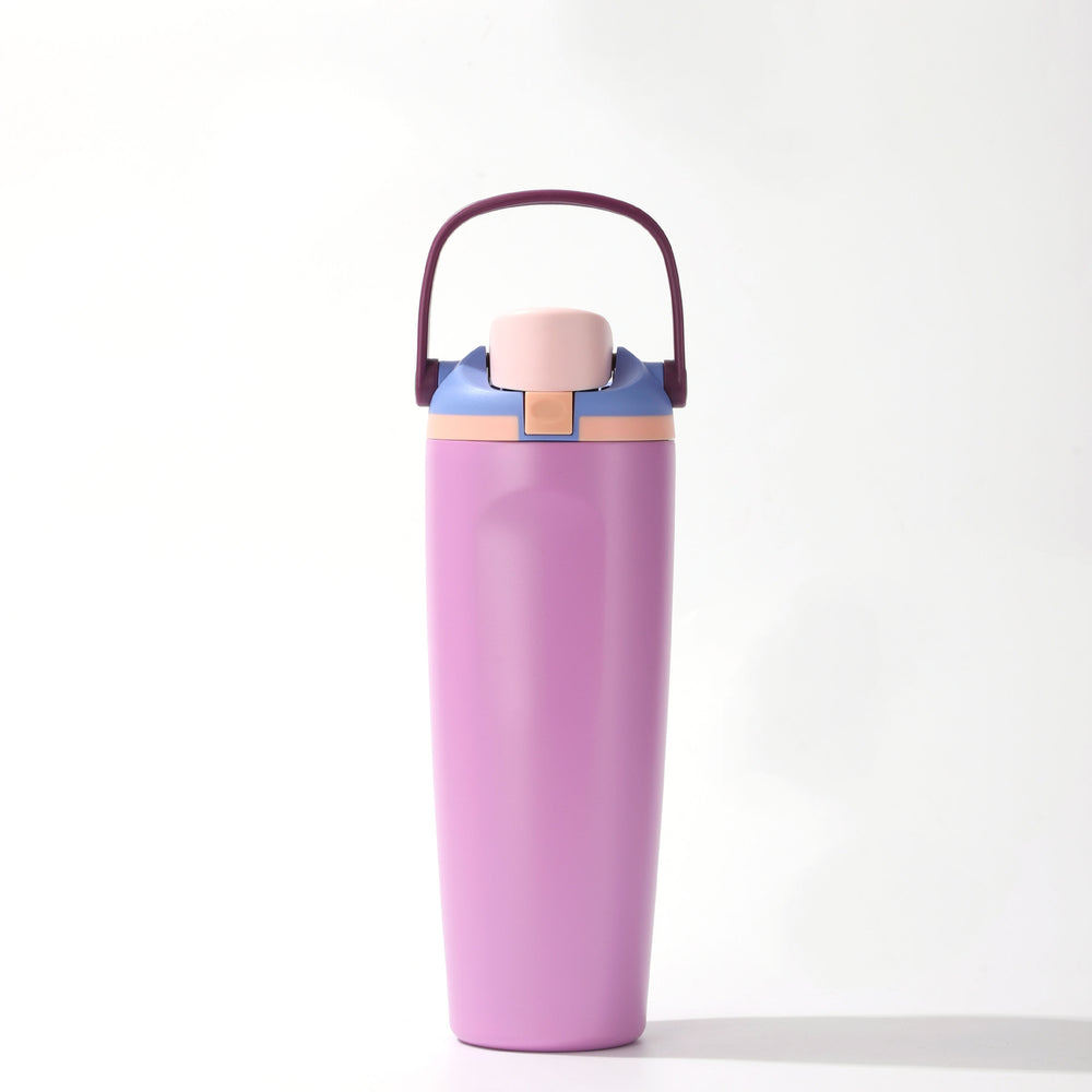 New fruit-themed insulated tumbler, 30oz cross-border handheld insulated cup, 304 double-walled stainless steel flip-top tumbler - wholesale