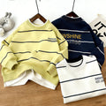 Kidssweatshirtfake two-piecenew arrivalk-stylesweatshirtstripesspring & fallchildren's western style handsome children's clothingspring & falltops