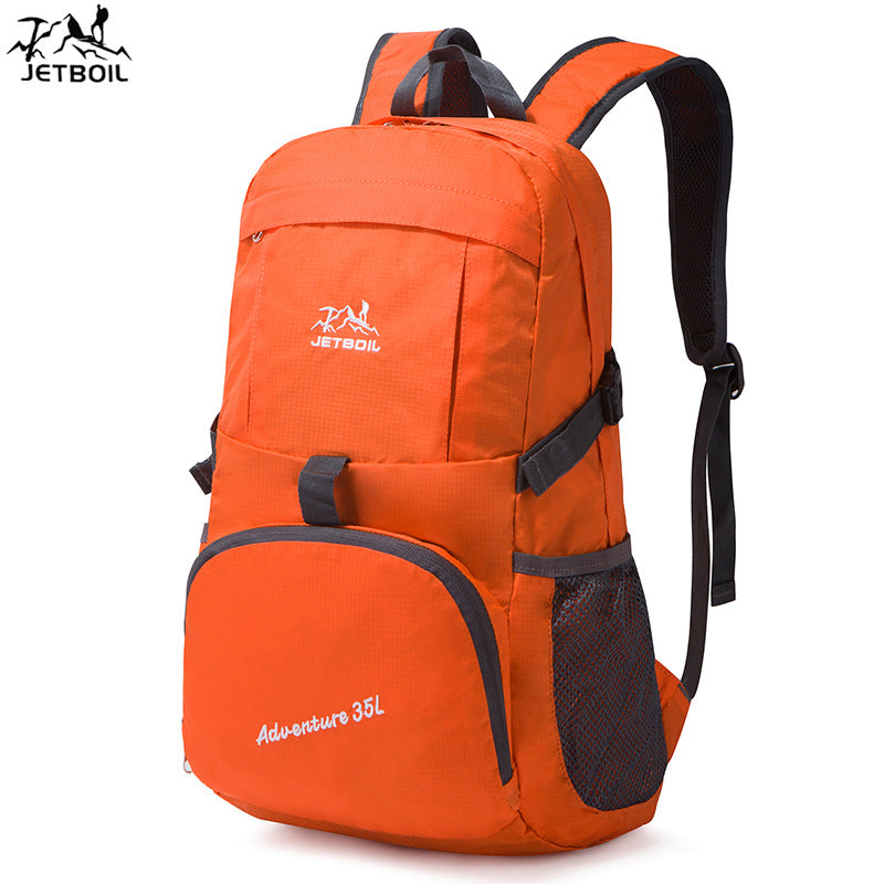 Skin bag foldable nylon travel bag outdoor backpack portable lightweight mountaineering bag advertising gift backpack