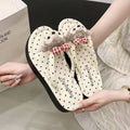 Thick soleoutwear new product cartoon mige mouse flip-flops women's summernew arrivalcute heightening flip-flops beach sandals