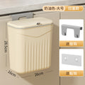 Kitchen hanging trash can for home cabinet wall hanging storage bucket plastic toilet bathroom trash can with lid wholesale