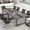 Large and small long table workbench conference table long table casual modern office desk conference room table and chair combination