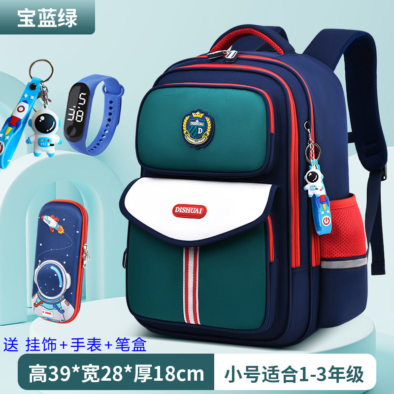 2026 new school backpack for elementary school students, grades 1-6, boys and girls, ultra-lightweight, load-reducing, and spine-protecting