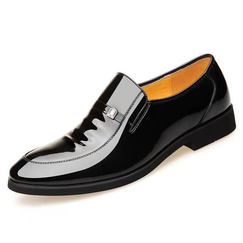 New arrival business formal leather shoes men's casual wedding groom british heightening summer breathable youth pointed toe men's shoes