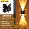 Outdoor solar wall light butterfly wash wall lamp minimalist modern stairway aisle wall sconce courtyard balcony light