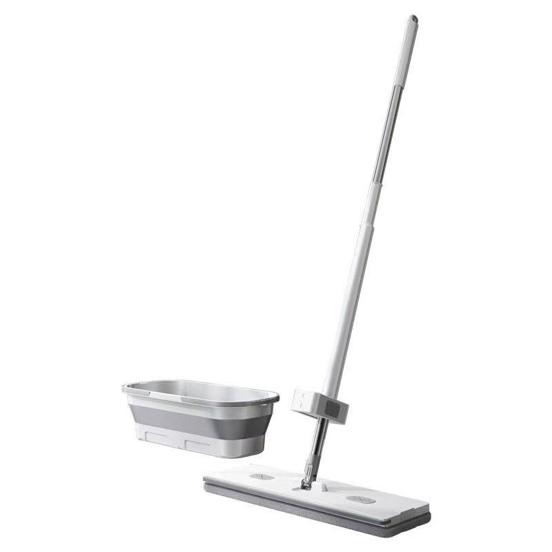 new hands-free flat mop - no-rinse, one-step cleaning for home use - lazy person's floor cleaning tool - large mop head