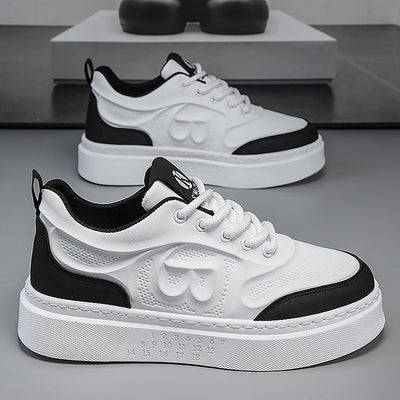 Men's white sneakers: versatile, lightweight, comfortable casual shoes for teens - new spring/summer 2026 trendy sneakers for men