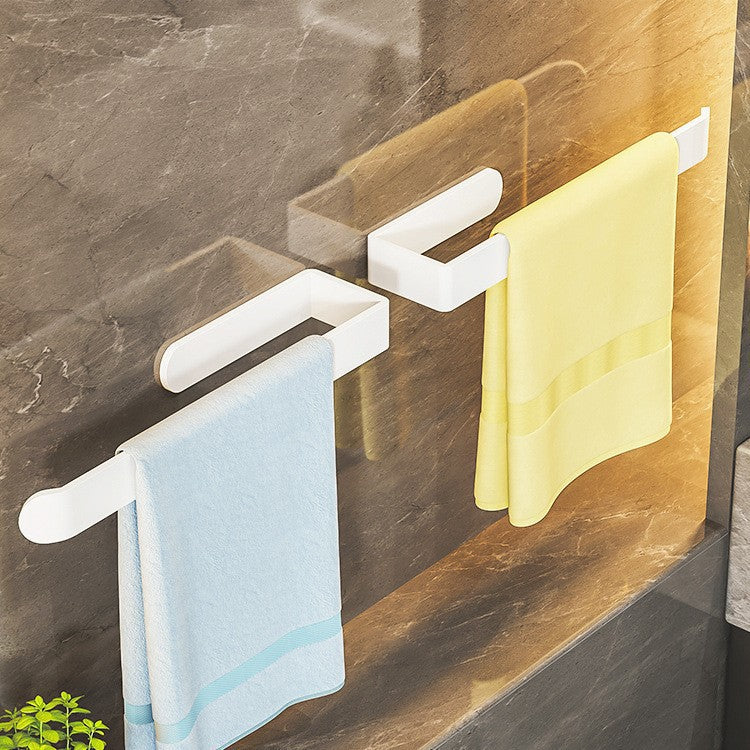 Hanging towel rackaccessible luxury bath towel hanging rod bathroom punch-free shelf bathroom storage rod storage hook hanging rack