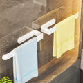 Hanging towel rackaccessible luxury bath towel hanging rod bathroom punch-free shelf bathroom storage rod storage hook hanging rack