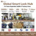 exclusive smart lock with facial recognition, intercom, tuya ai interactive voice input, fully automatic fingerprint lock, and support for 20 languages