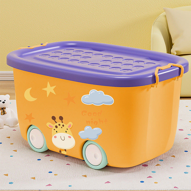 Large capacity kids' clothing storage bin - extra large organizer for baby toys, dolls, books, and more