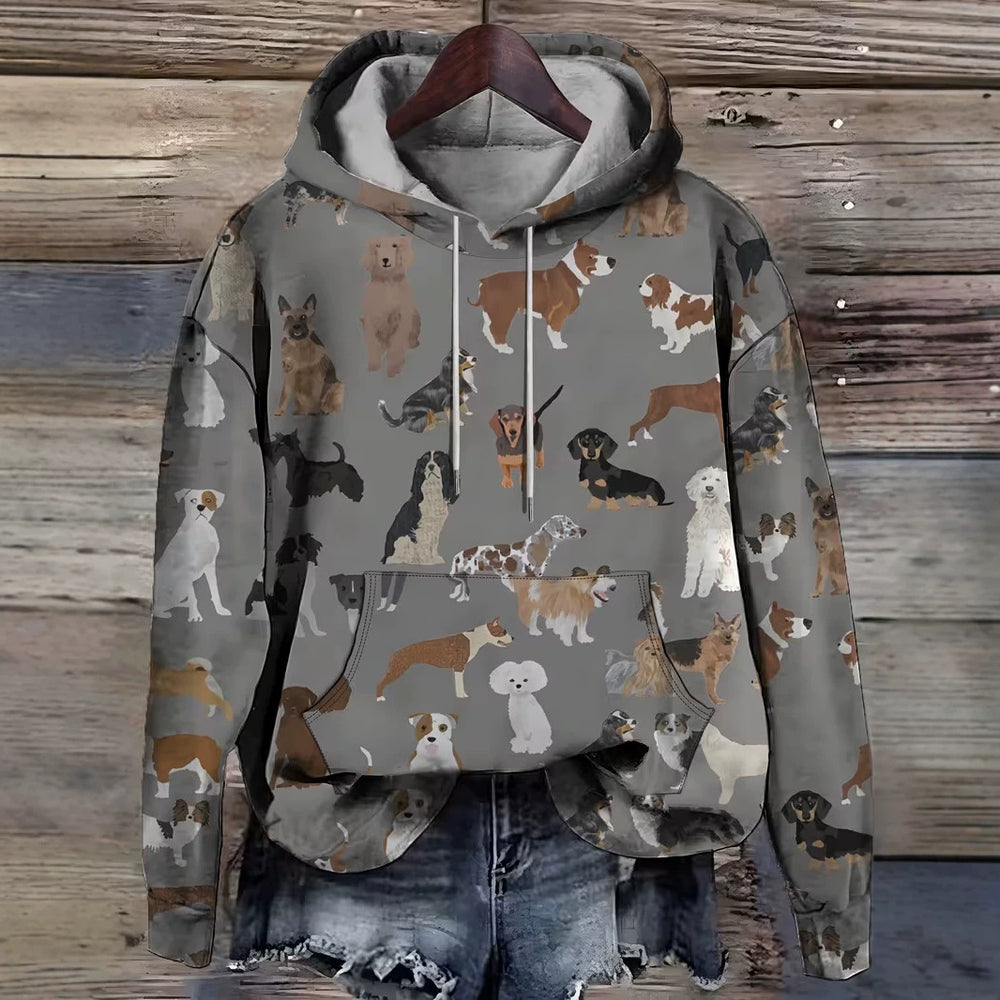 hot-selling women's hoodies, new casual loose long-sleeved hooded sweatshirts, dropshipping available