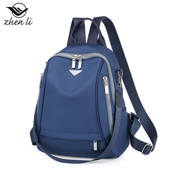 Zhenli backpack literature and art national style Oxford cloth messenger bag, schoolbag middle school students ins schoolbag