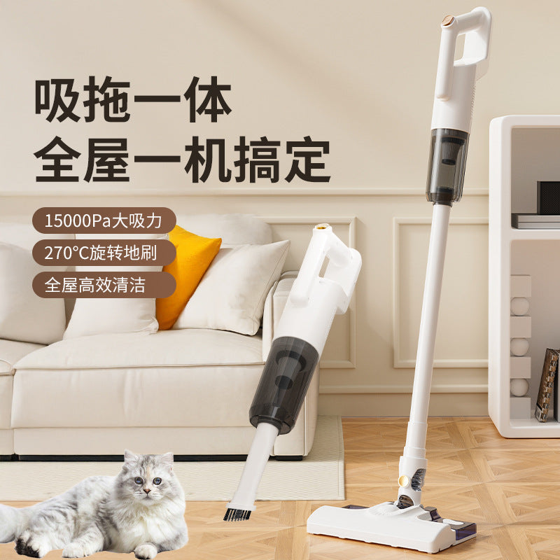Cordless wet & dry vacuum cleaner - handheld & stick vacuum with multiple brush heads - easy to clean
